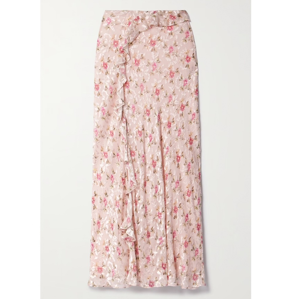 LoveShackFancy Sumi Maxi Skirt - Malibu Sun - Size 2 - $495